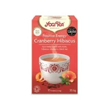 Yogi Tea | Positive Energy Cranberry Hibiscus | Органічний чорний чай | 17 пакетиків