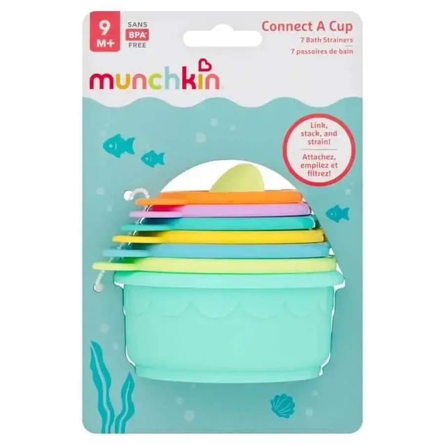Munchkin | Connect a Cup — развивающая игрушка для ванной, от 9 месяцев | 1 шт.: цены и характеристики