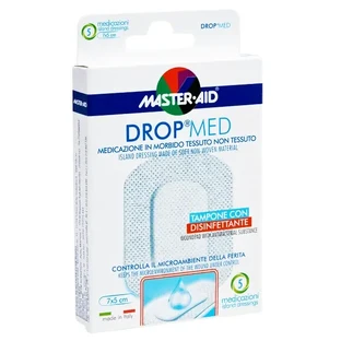 Master Aid | DropMed  | Самоклеящаяся и несамоклеящаяся марля  | 1 размер | 5 штук