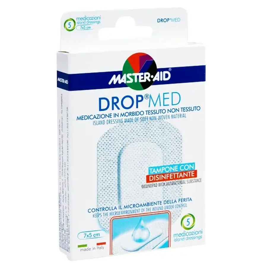 Master Aid | DropMed | Самоклеящаяся и несамоклеящаяся марля | 1 размер | 5 штук: цены и характеристики