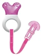 Mam | Mini Cooler &amp; Clip — многофункциональная игрушка для прорезывания зубов с охлаждающим эффектом, для детей от 2 месяцев | Фиолетовый | 1 шт.