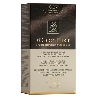 Apivita My Color Elixir Перманентна фарба для волосся N6,87 Темно-блондин з перламутровим відтінком
