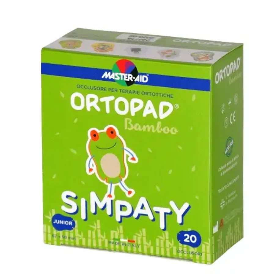 Master Aid | Ortopad Simpaty Самоклеючі офтальмологічні пластирі для дітей | Junior 67x50 мм | 20 шт.: ціни та характеристики