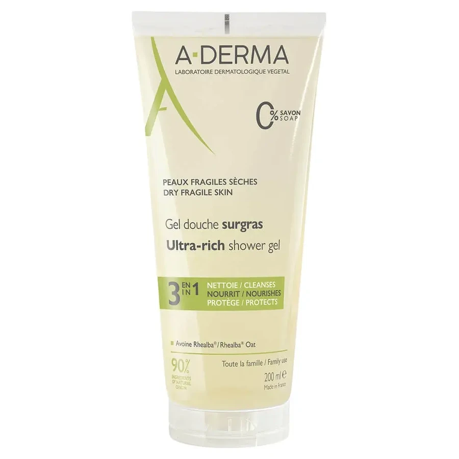 A-Derma Зволожуючий гель для душу «3 в 1» 200 мл: ціни та характеристики