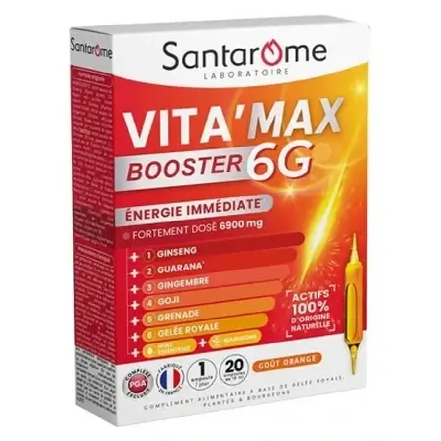 Santarome Vita'Max Booster 6G, 20 ампул: ціни та характеристики