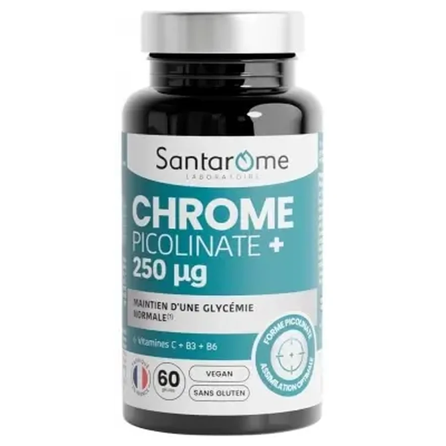 Santarome Chrome Picolinate+ 250 мкг, 60 капсул: цены и характеристики