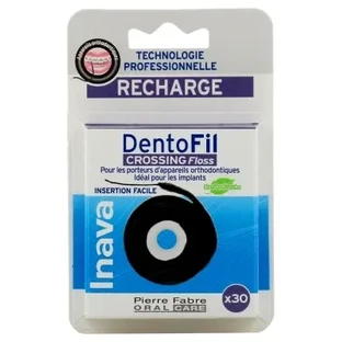Запасная катушка зубной нити Inava Dentofil Crossing, 30 м