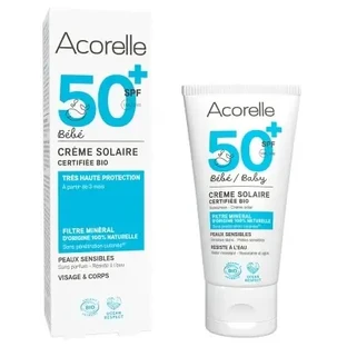 Acorelle Baby Органічний сонцезахисний крем SPF 50+ 50 мл