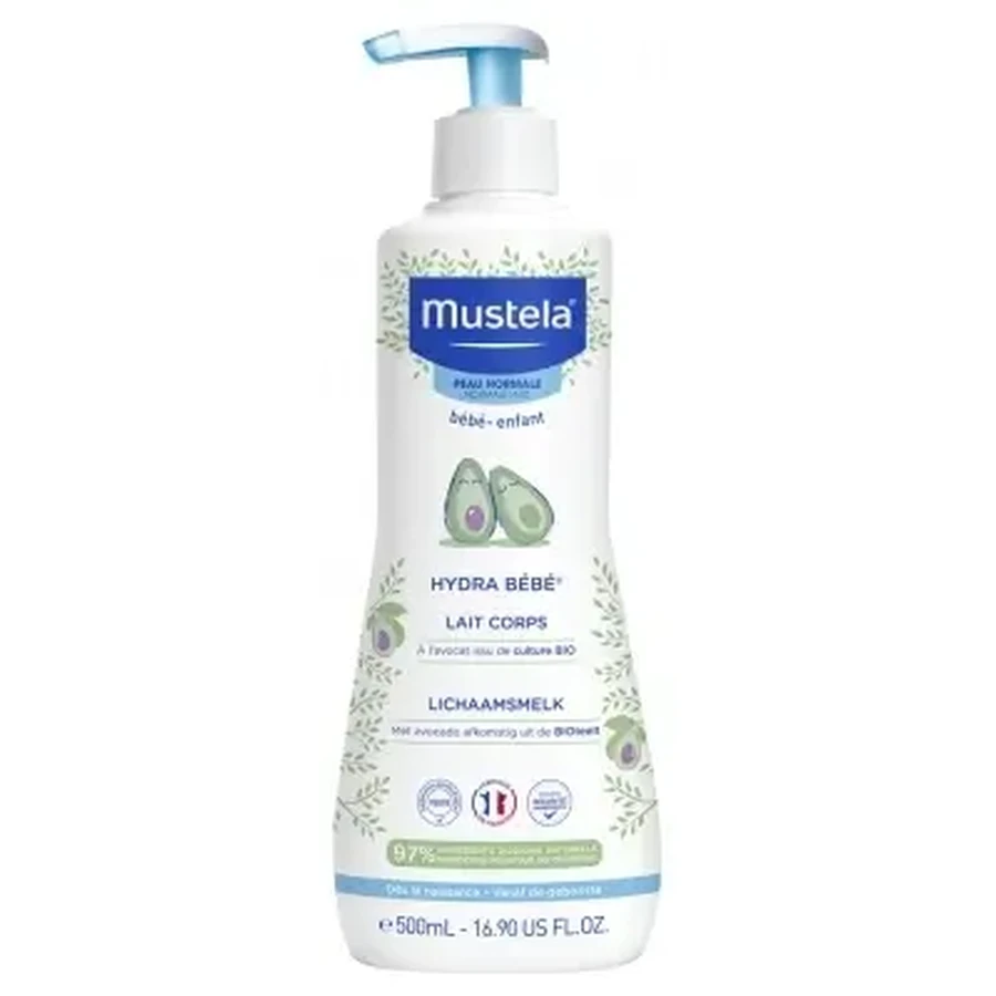 Mustela Hydra Bébé Лосьйон для тіла з авокадо 500 мл: ціни та характеристики