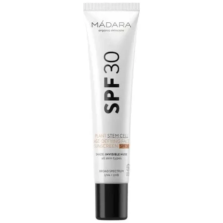 Madara Plant Steam Cell Age-Defying Face Sunscreen, антивозрастной крем для лица с солнцезащитным фильтром SPF30, 40 мл: цены и характеристики