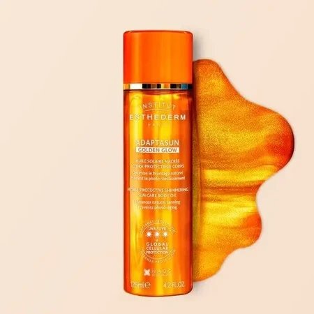 Esthederm Adaptasun Golden Glow Hydra-Protective Shimmering Sun Care Body Oil, масло для тела с эффектом сияния и высокой степенью защиты, 125 мл: цены и характеристики
