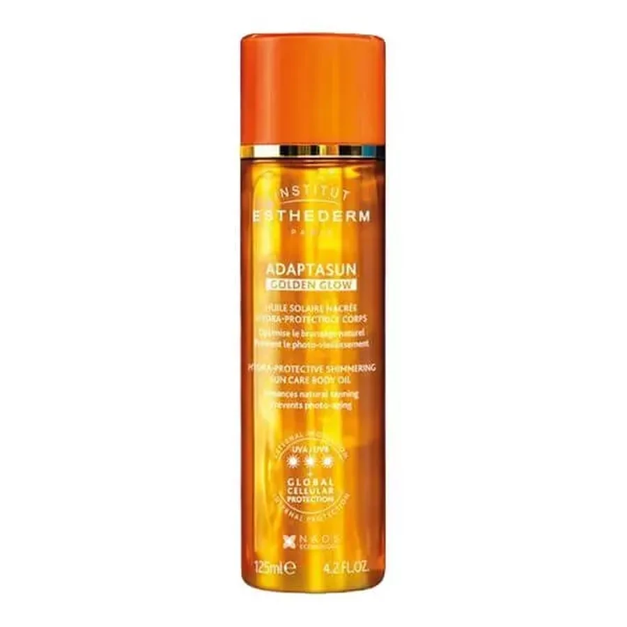 Esthederm Adaptasun Golden Glow Hydra-Protective Shimmering Sun Care Body Oil, масло для тела с эффектом сияния и высокой степенью защиты, 125 мл: цены и характеристики