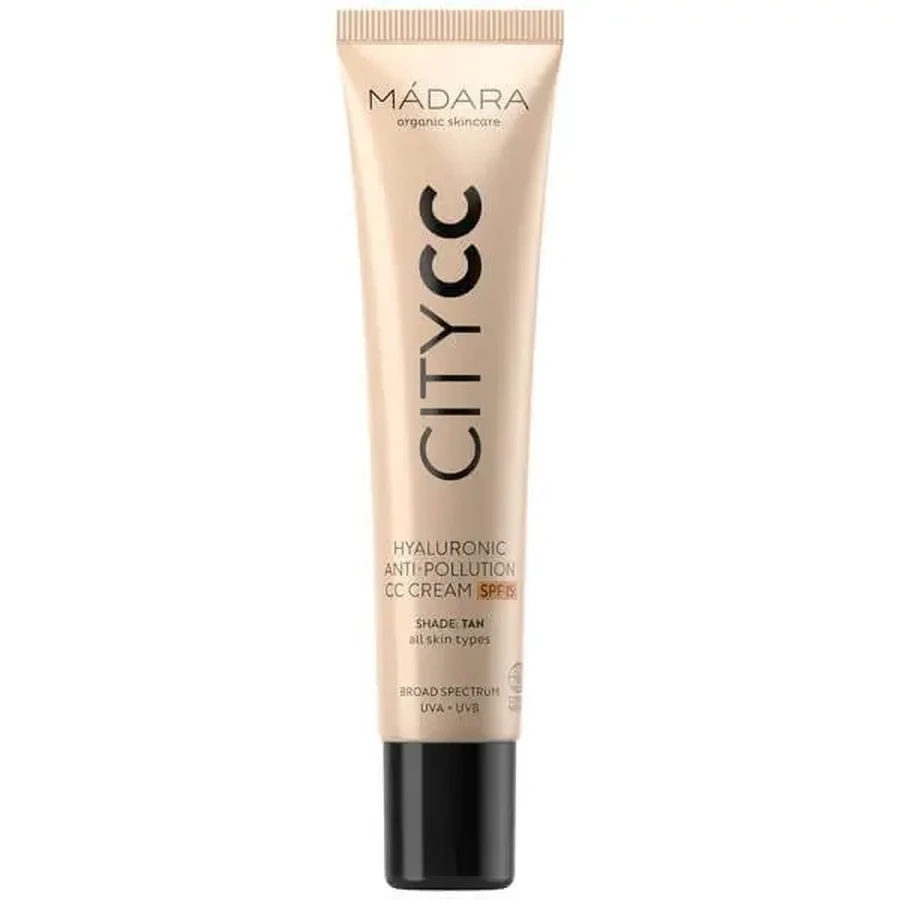 Madara Hyaluronic Anti-Pollution CC Cream SPF 15, тональний крем, відтінок Tan, 40 мл: ціни та характеристики