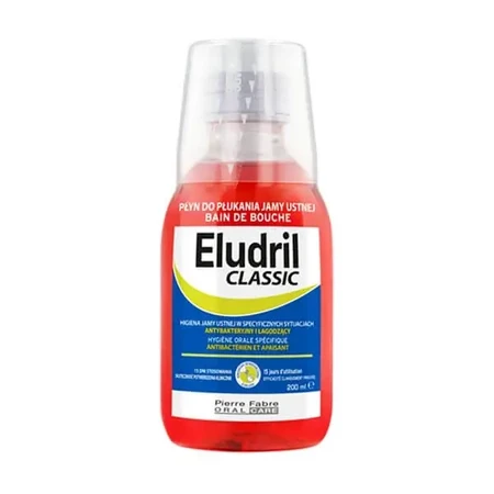 Набір Eludril Classic: рідина для полоскання ротової порожнини, 200 мл + Elugel, стоматологічний гель для підтримки гігієни ротової порожнини, 40 мл: ціни та характеристики