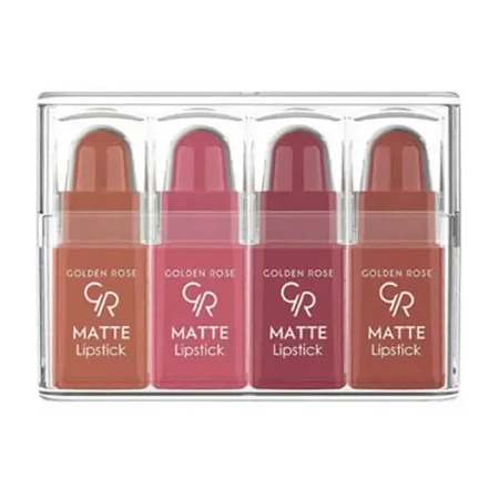 Golden Rose Matte Lipstick, набор из 4 матовых мини-помад для губ, № 01, 4 г: цены и характеристики