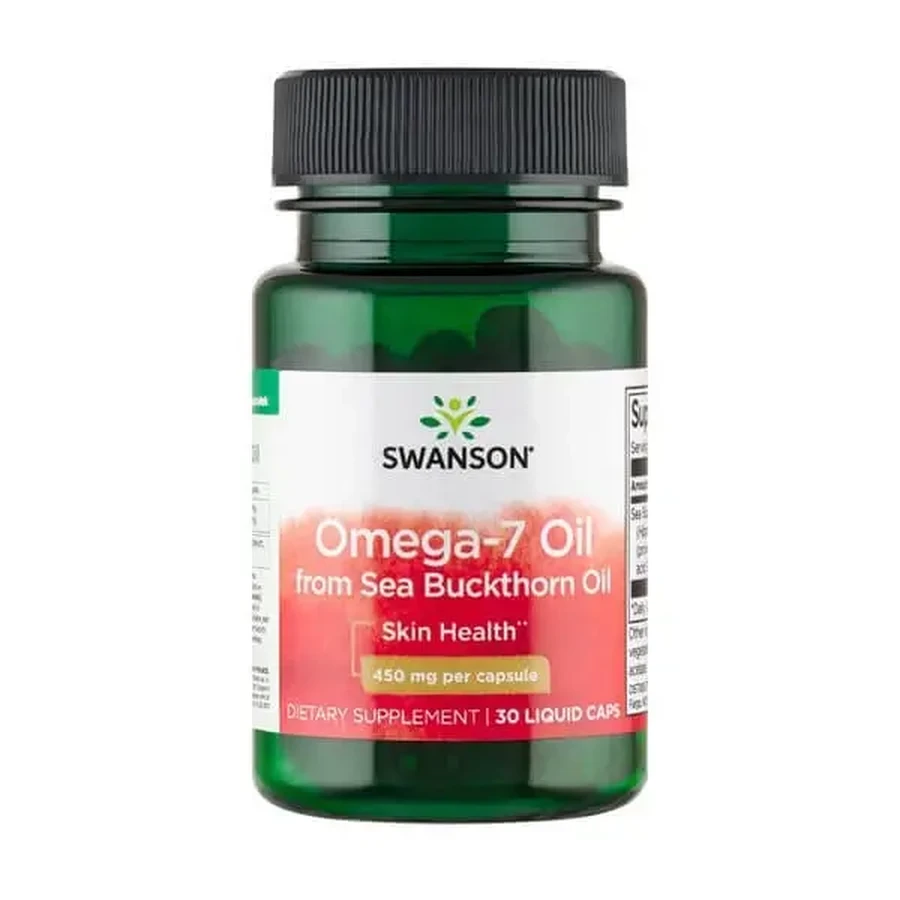 Swanson Omega-7 Oil з олії обліпихи, капсули, 30 шт.: ціни та характеристики