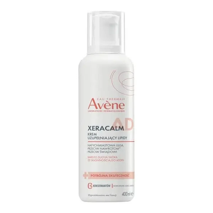 Avene Eau Thermale Xera Calm A.D, крем для відновлення ліпідного шару, 400 мл: ціни та характеристики