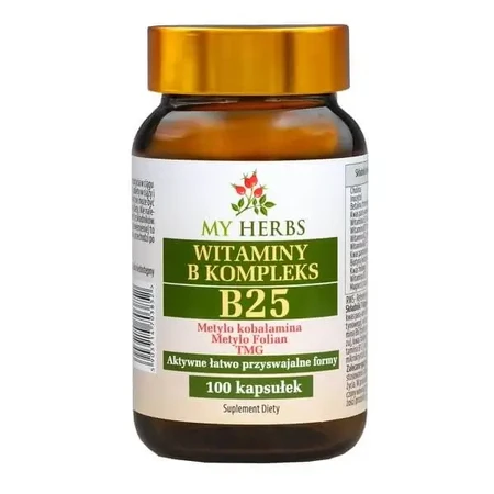 My Herbs Вітаміни групи B, комплекс B 25, капсули, 100 шт.: ціни та характеристики