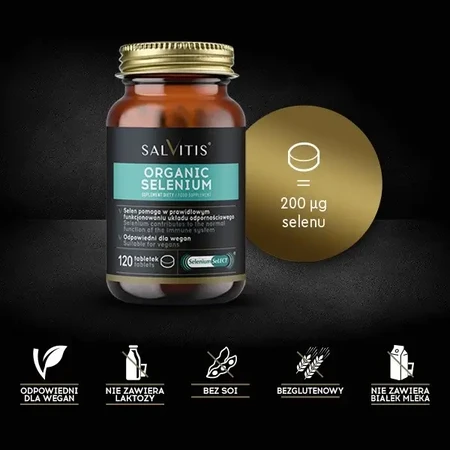 Salvitis Organic Selenium (Органічний селен), таблетки з оболонкою, 120 шт.: ціни та характеристики