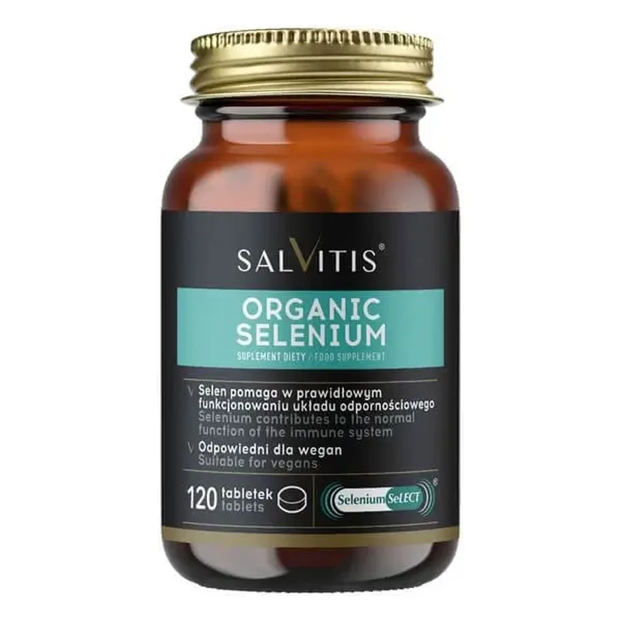 Salvitis Organic Selenium (Органічний селен), таблетки з оболонкою, 120 шт.: ціни та характеристики