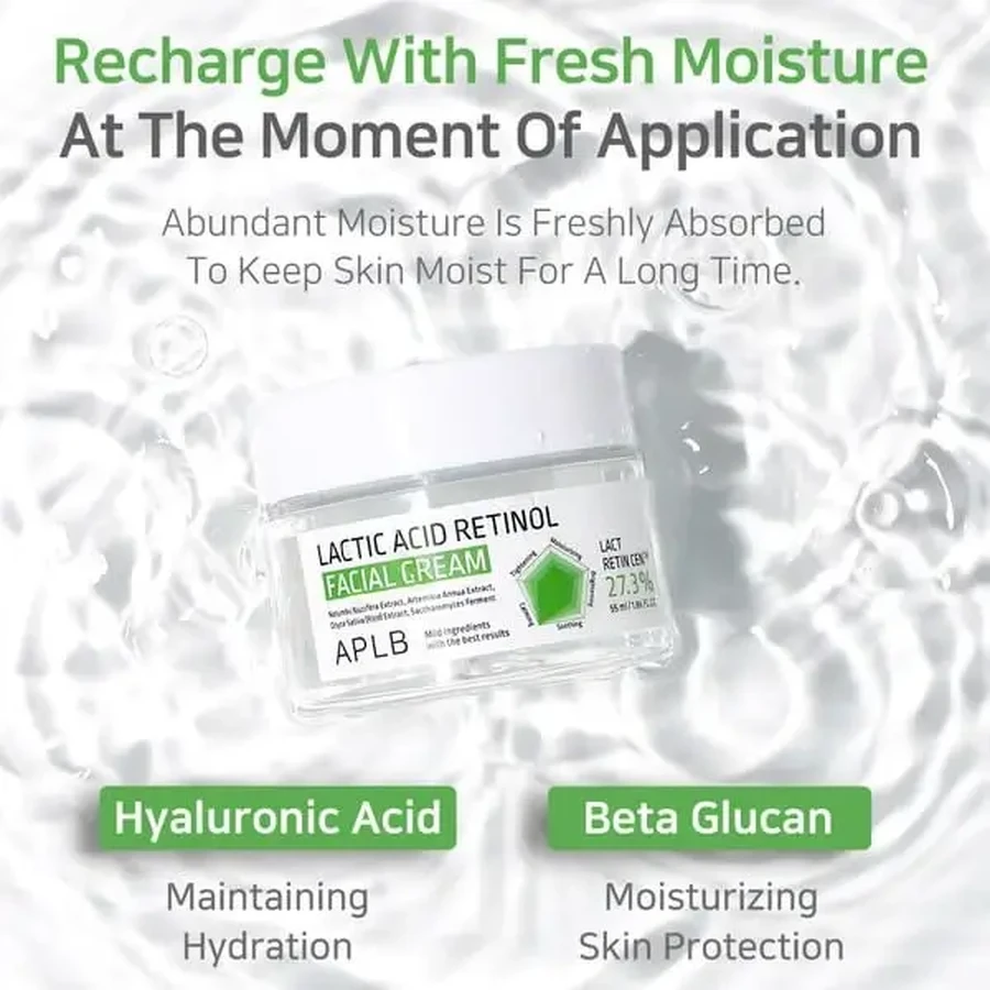 APLB Lactic Acid Retinol Facial Cream, восстанавливающий крем для лица с молочной кислотой и ретинолом, 55 мл: цены и характеристики
