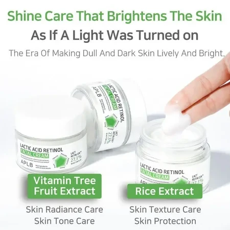 APLB Lactic Acid Retinol Facial Cream, восстанавливающий крем для лица с молочной кислотой и ретинолом, 55 мл: цены и характеристики