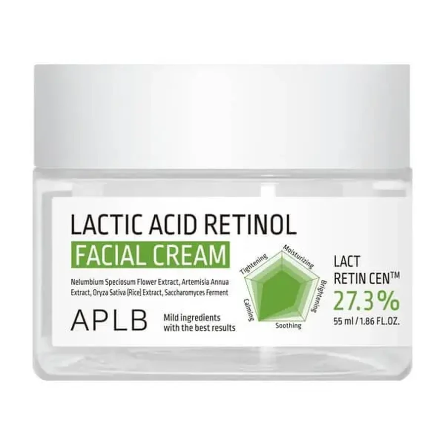 APLB Lactic Acid Retinol Facial Cream, восстанавливающий крем для лица с молочной кислотой и ретинолом, 55 мл: цены и характеристики