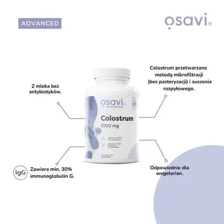 Osavi Colostrum 1000 мг, капсули, 180 шт.: ціни та характеристики