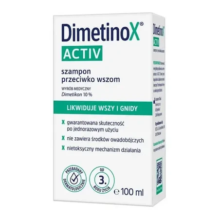 Набор DimetinoX: шампунь от вшей, 100 мл + гребень в ПОДАРОК: цены и характеристики