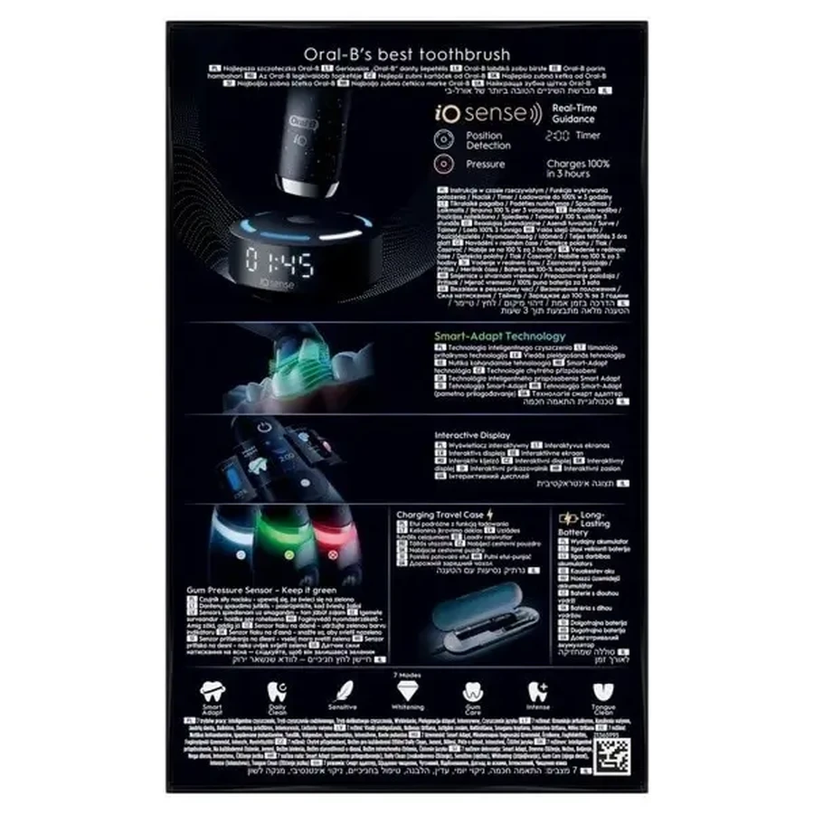 Oral-B iO 10, електрична зубна щітка, Cosmic Black, 1 шт.: ціни та характеристики