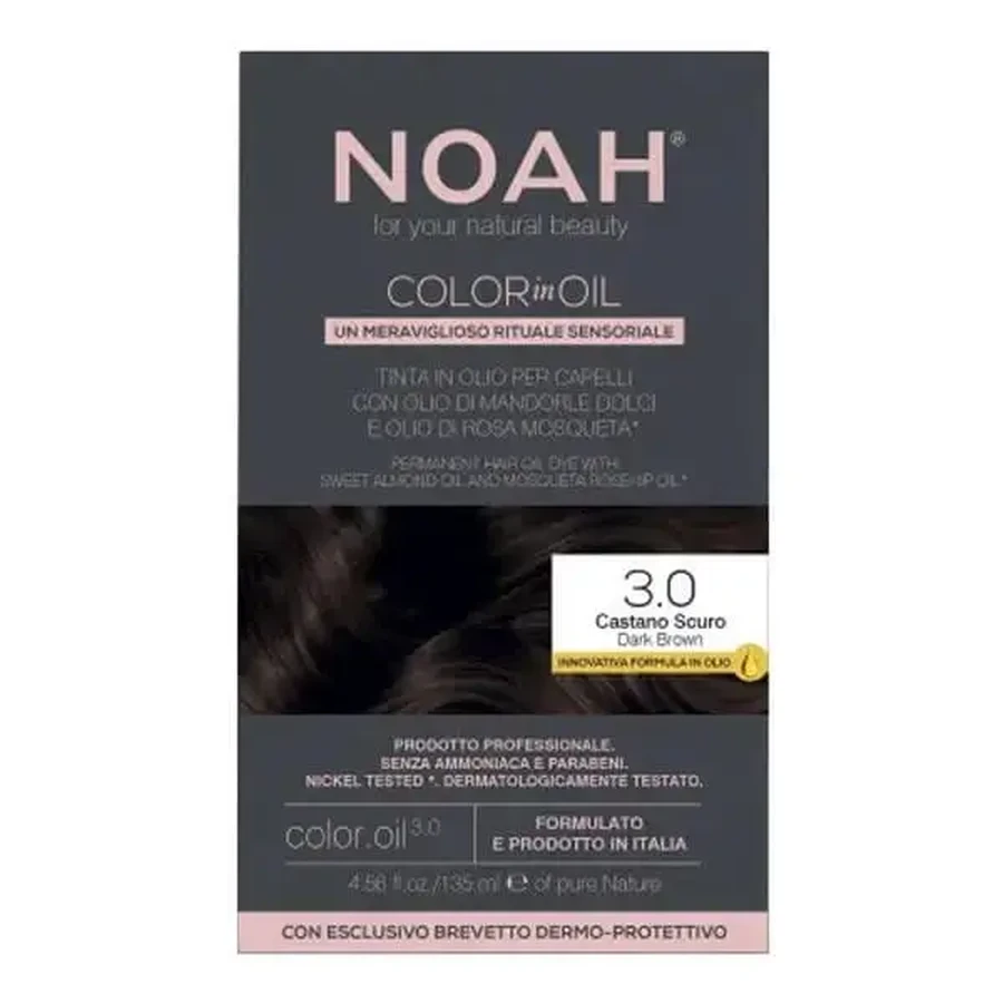 NOAH Color in Oil, краска для волос, 3.0 Dark Brown, 135 мл: цены и характеристики