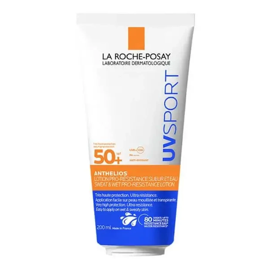 La Roche-Posay Anthelios UVSPORT, захисний лосьйон, дуже високий рівень захисту SPF 50+, 200 мл: ціни та характеристики