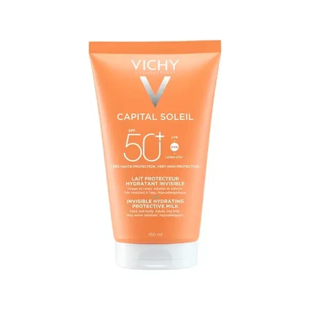 Vichy Capital Soleil, защитное молочко SPF50+ для лица и тела, 150 мл: цены и характеристики