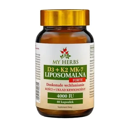 My Herbs D3 + K2 MK-7 ліпосомальна, Forte, капсули, 80 шт.: ціни та характеристики