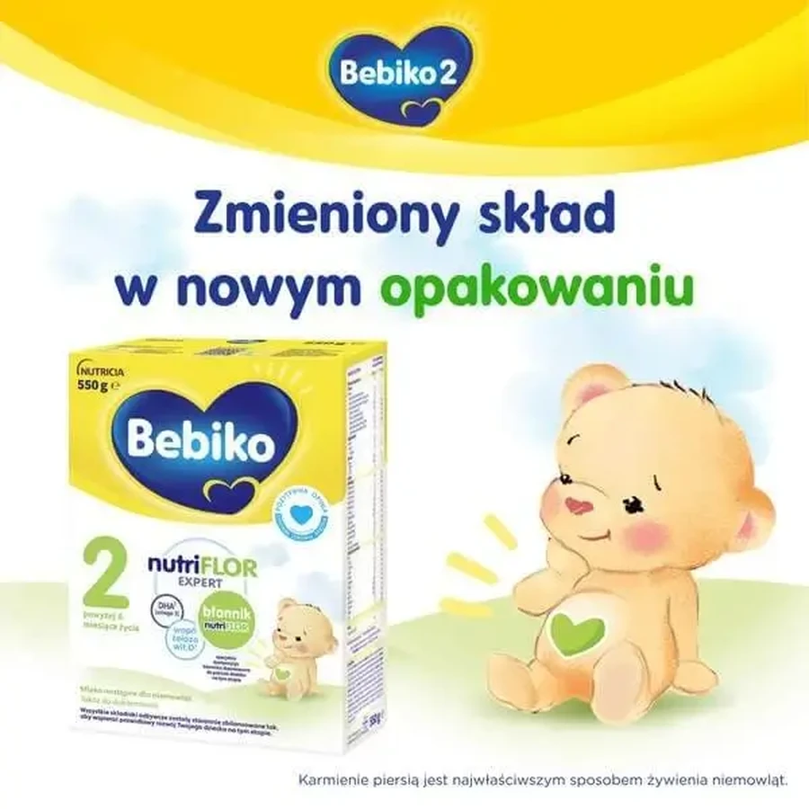 Bebiko 2 NutriFlor Expert, молочная смесь для детей старше 6 месяцев, порошок, 550 г: цены и характеристики