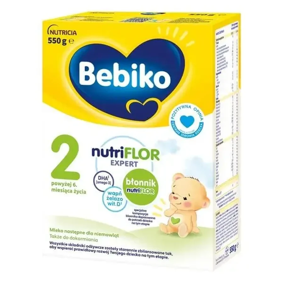 Bebiko 2 NutriFlor Expert, молочная смесь для детей старше 6 месяцев, порошок, 550 г: цены и характеристики