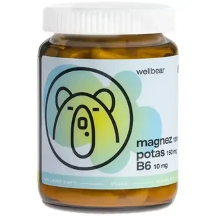 Wellbear Магний 100 мг + Калий 150 мг + Витамин B6 10 мг, капсулы, 60 шт.