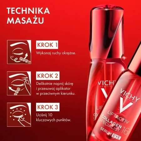 Vichy Liftactiv Collagen Specialist 16, сироватка для зони навколо очей, 15 мл: ціни та характеристики