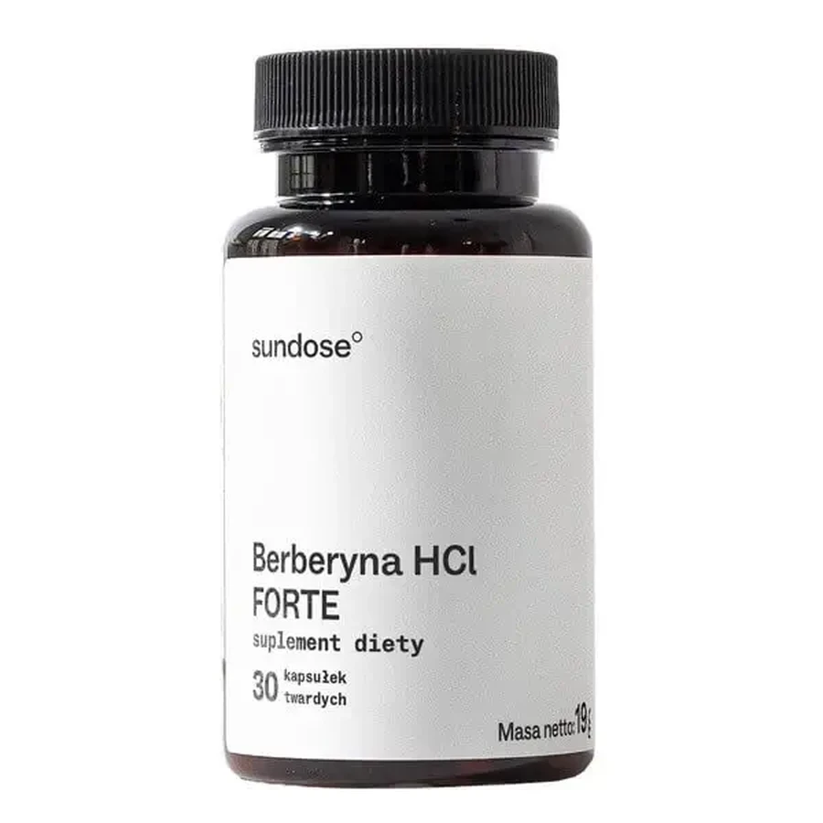 Sundose Берберин HCl Forte, твердые капсулы, 30 шт.: цены и характеристики
