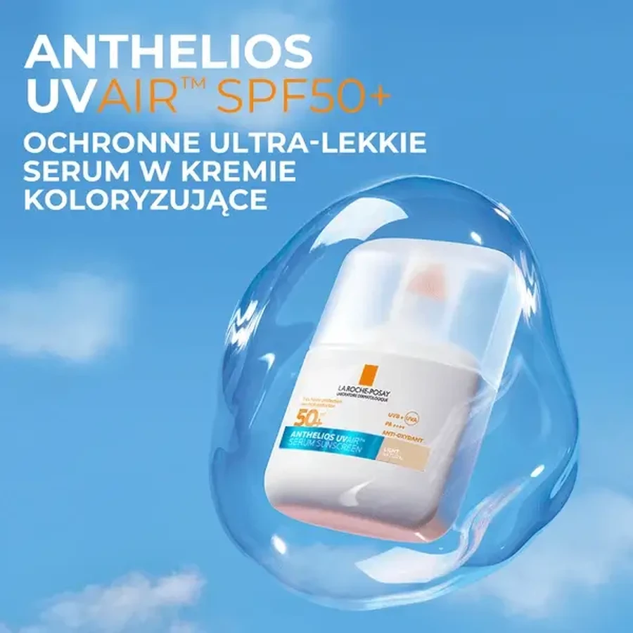 La Roche-Posay Anthelios UV AIR, надзвичайно легка тонуюча захисна сироватка SPF 50+, 50 мл: ціни та характеристики