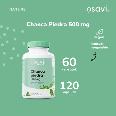 Osavi Chanca piedra 500 мг, тверді капсули, 120 шт.: ціни та характеристики