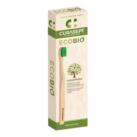 Curasept Ecobio, зубная щетка, мягкая, деревянная, 1 шт.: цены и характеристики