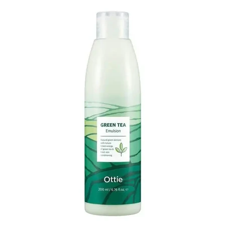 Ottie Green Tea, увлажняющая эмульсия для лица с зелёным чаем, 200 мл: цены и характеристики