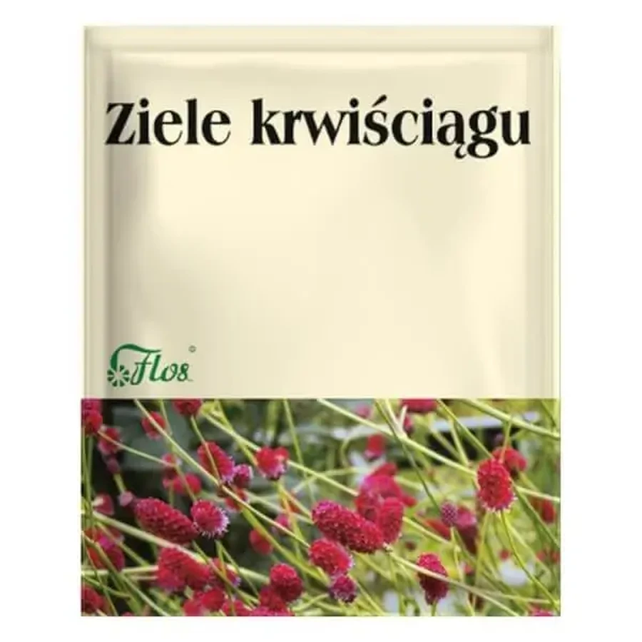 Flos, трави для ванни, трава кровохлебки, 50 г: ціни та характеристики