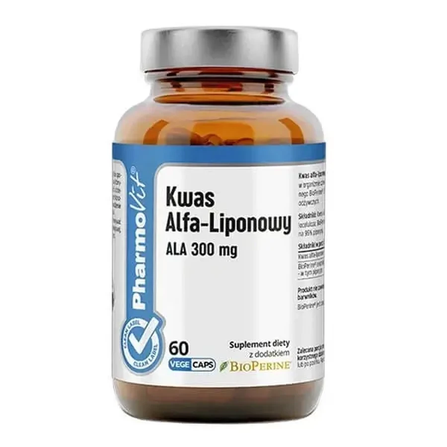 PharmoVit Clean Label Альфа-липоновая кислота 300 мг, капсулы, 60 шт.: цены и характеристики