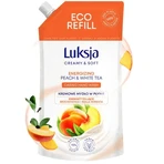 Luksja Creamy &amp; Soft, тонизирующее жидкое мыло, «Персик и белый чай», заправка, 400 мл: цены и характеристики
