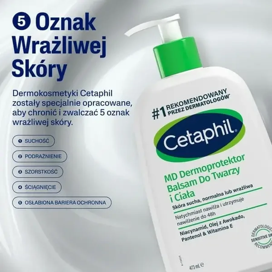 Cetaphil MD Dermoprotektor, увлажняющий бальзам для лица и тела, 473 мл: цены и характеристики