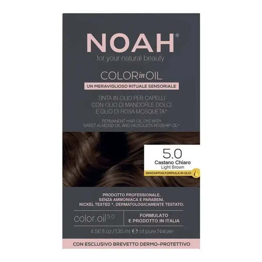 NOAH Color in Oil, краска для волос, 5.0 Светло-коричневый, 135 мл: цены и характеристики