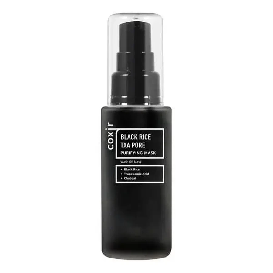 Coxir Black Rice TXA Pore Purifying Mask, очищувальна маска для обличчя, 50 мл: ціни та характеристики