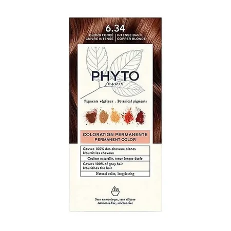 Phyto Color, краска для волос, 6.34 тёмно-медно-блонд, 1 упаковка: цены и характеристики